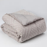 Plumon Jacquard 1.5 Plaza Flechas Gris
