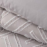 Plumon Jacquard 1.5 Plaza Flechas Gris