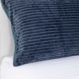 Cobertor  Reversible Sherpa 2 Plazas Cotelón Azul