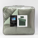 Cobertor  Reversible Sherpa 1.5 Plaza Cotelón Verde