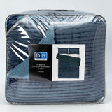 Cobertor  Reversible Sherpa 2 Plazas Cotelón Azul