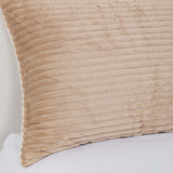Cobertor  Reversible Sherpa 2 Plazas Cotelón Beige