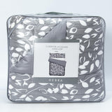 Cobertor Jacquard King Hojas Gris