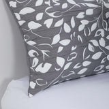 Cobertor Jacquard 2P Hojas Gris