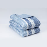 Quilt Reversible Estam 1.5P Rayas Azul