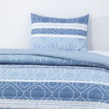 Quilt Reversible Estam 1.5P Rayas Azul