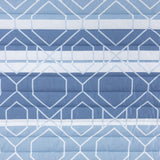 Quilt Reversible Estam 1.5P Rayas Azul