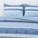 Quilt Reversible Estam 2P Rayas Azul