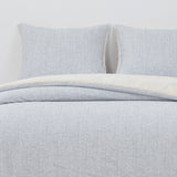Quilt  Reversible Sherpa King Gris