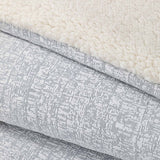Quilt  Reversible Sherpa 2 Plazas Gris