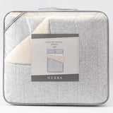 Quilt  Reversible Sherpa 2 Plazas Gris