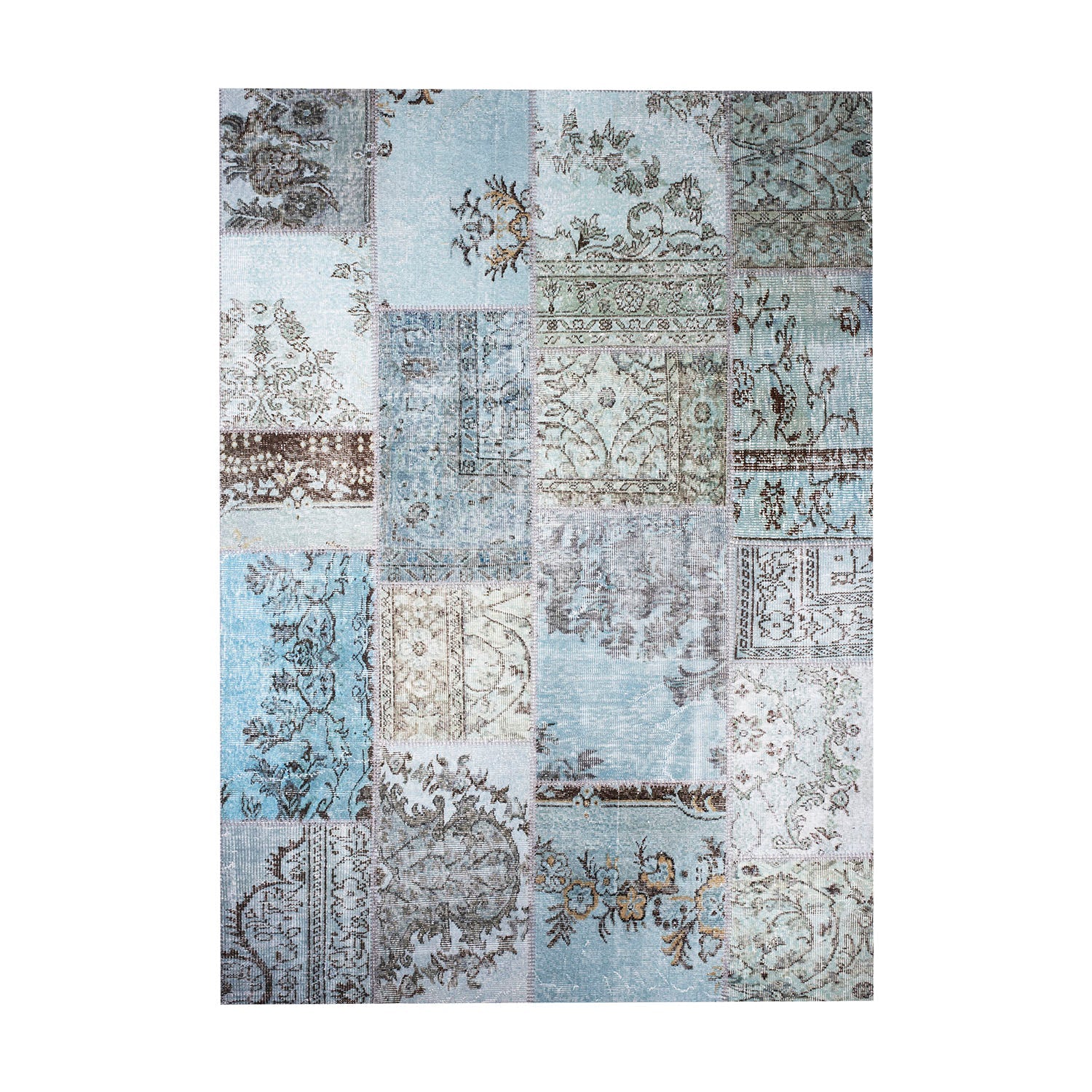 Alfombra Patchwork Turco 200x300 10-03 Light Blue DIB