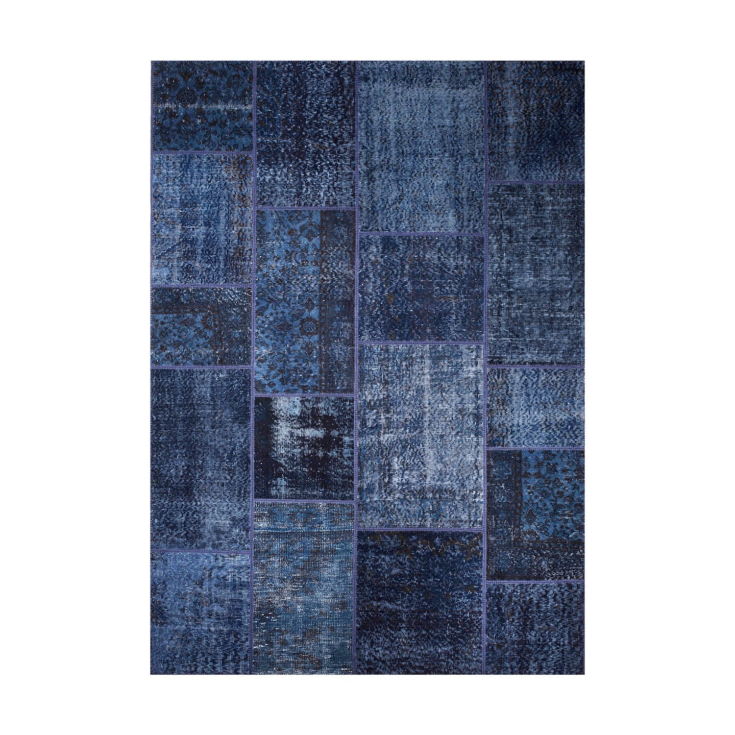 Alfombra Patchwork Turco 170x240 10-13 Dark Blue DIB