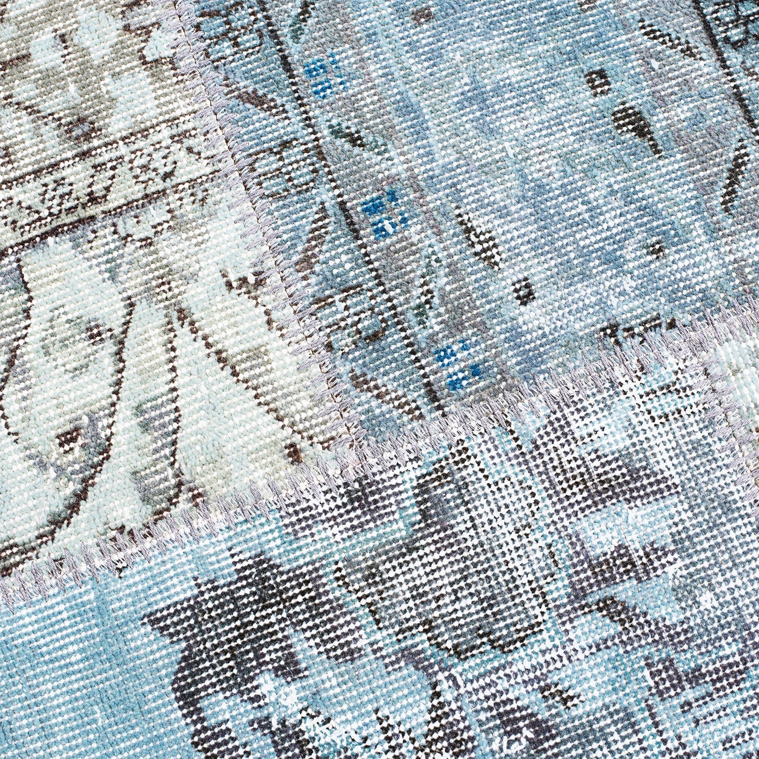 Alfombra Patchwork Turco 200x300 10-03 Light Blue DIB