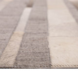 Alfombra Natural Leather Design 140X200 6884 Silv