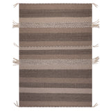 Alfombra Handwoven wool Tribal 240x340 Café