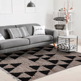 Alfombra Natural Leather Mix 160X230 619 Charcoal DIB