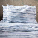 Sabanas Estampadas 2P Líneas Azul