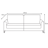 Sofá Zagreb 3 Cuerpos Camel