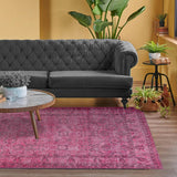 Alfombra Vintage Reversible 190X290 Fuccia