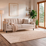 Alfombra Handtufted Wool Abstract 190X280 83 Beige