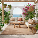 Alfombra Hand Spun Yute Natural 160X230