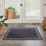 Limpiapiés Kitchen Jacquard 45X75 51 Black