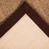 Alfombra Sisal Border 230X330 Tobacco
