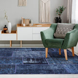 Alfombra Patchwork Turco 170x240 10-13 Dark Blue DIB