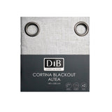Cortina Blackout 2 Paños Altea Gris Claro