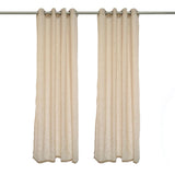 Cortina 2 Paños Textura Lino Milano Natural